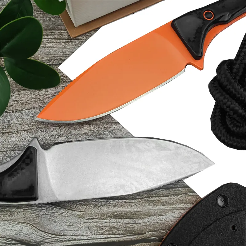 2024 BM 15201OR CUCHILLO DE CUCHILLA FIJA DE ALTITUD 3.08 "CPMS90V NARANJA DLC PUNTO DE CAíDA MANIJAS DE SANTOPRENO COMBAT