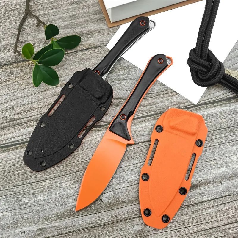2024 BM 15201OR CUCHILLO DE CUCHILLA FIJA DE ALTITUD 3.08 "CPMS90V NARANJA DLC PUNTO DE CAíDA MANIJAS DE SANTOPRENO COMBAT