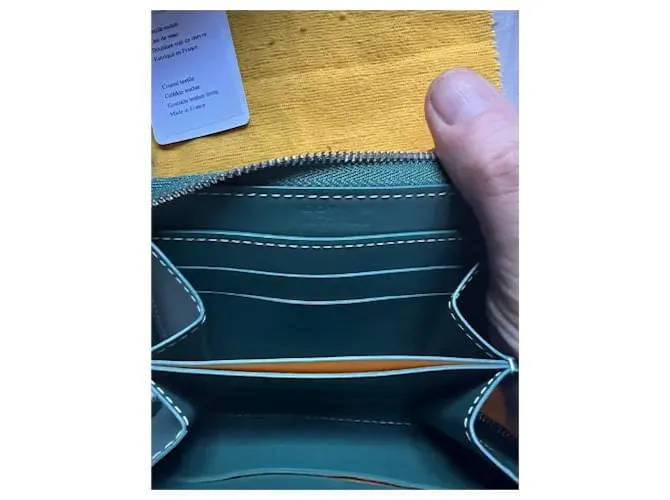 233 Cartera pequeña Matignon de GOYARD. Verde 
