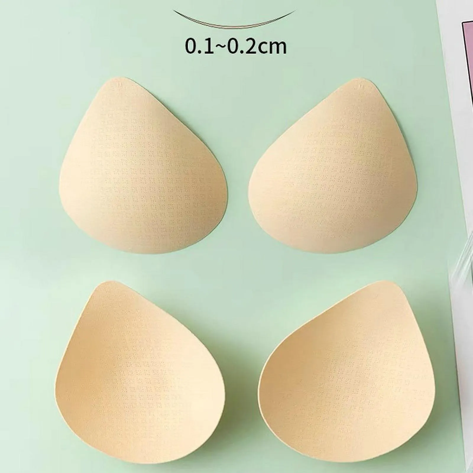 2x Womens Bra Inserts Pads Swimsuit Intimates Accessories Bra Cups for Women black