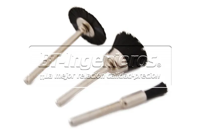 3 Cepillos de nylon  Ø3,2 mm.