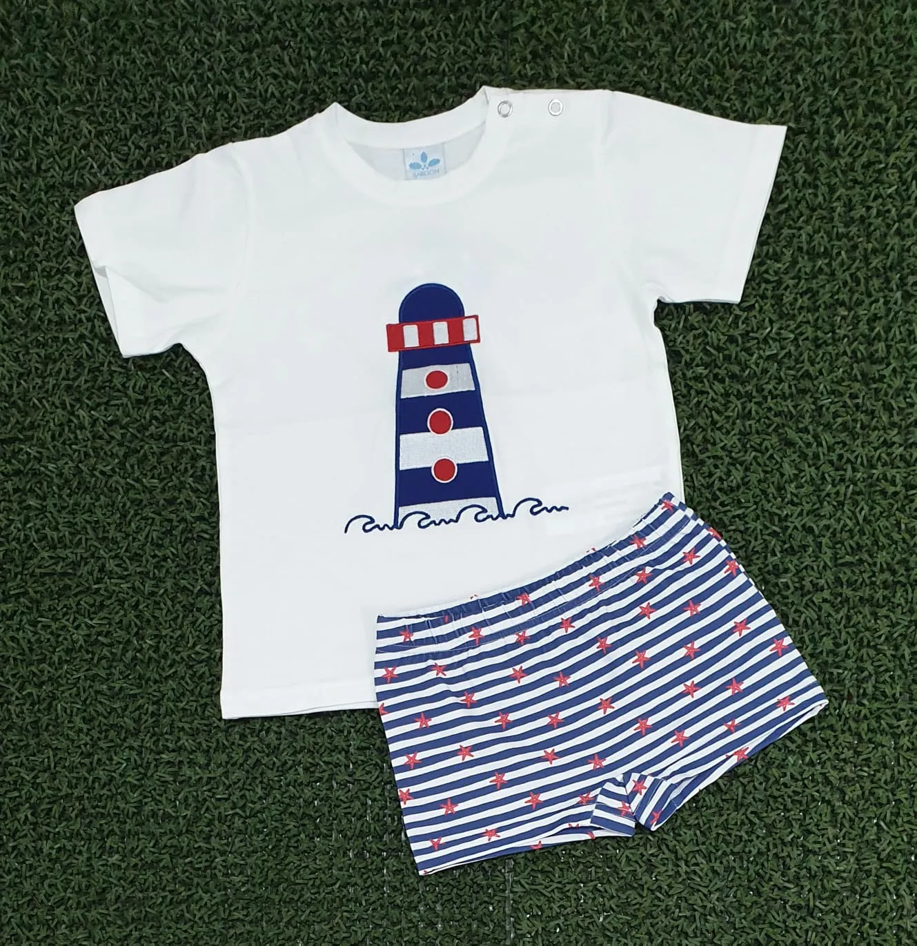 A Conjunto niño baño BOXER + CAMISETA familia marinera R390228