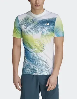 Adidas Camiseta Tennis Printed AEROREADY FreeLift Pro