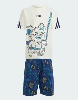 Adidas Conjunto camiseta y pantalón corto adidas x Star Wars Young Jedi