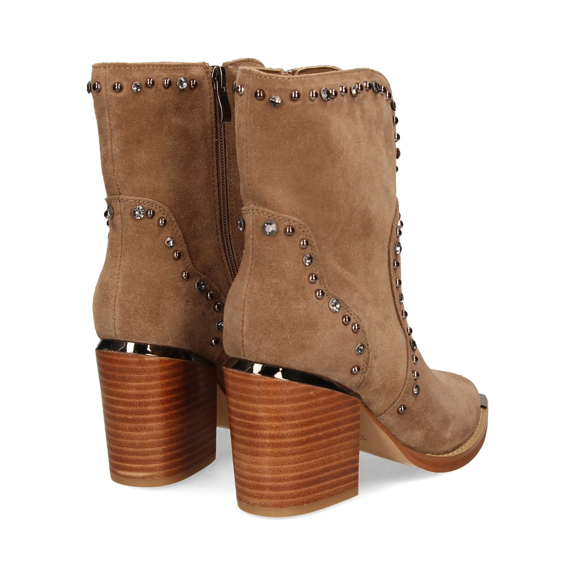 ALMA EN PENA Botines con tacón de Mujer VISON
