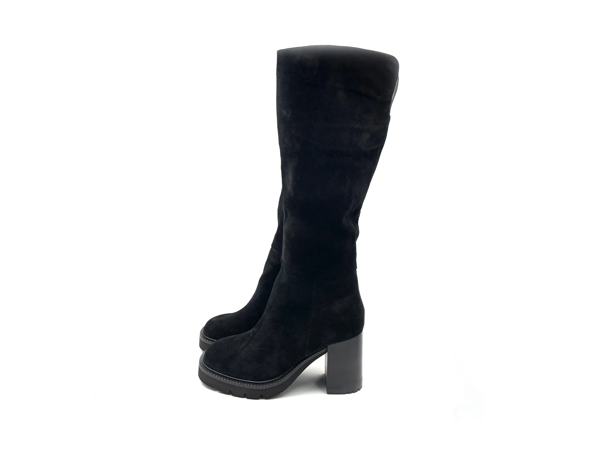 Alma En Pena I22bl2056 Bota CaÑa Alta Serraje Piel Negro Mujer