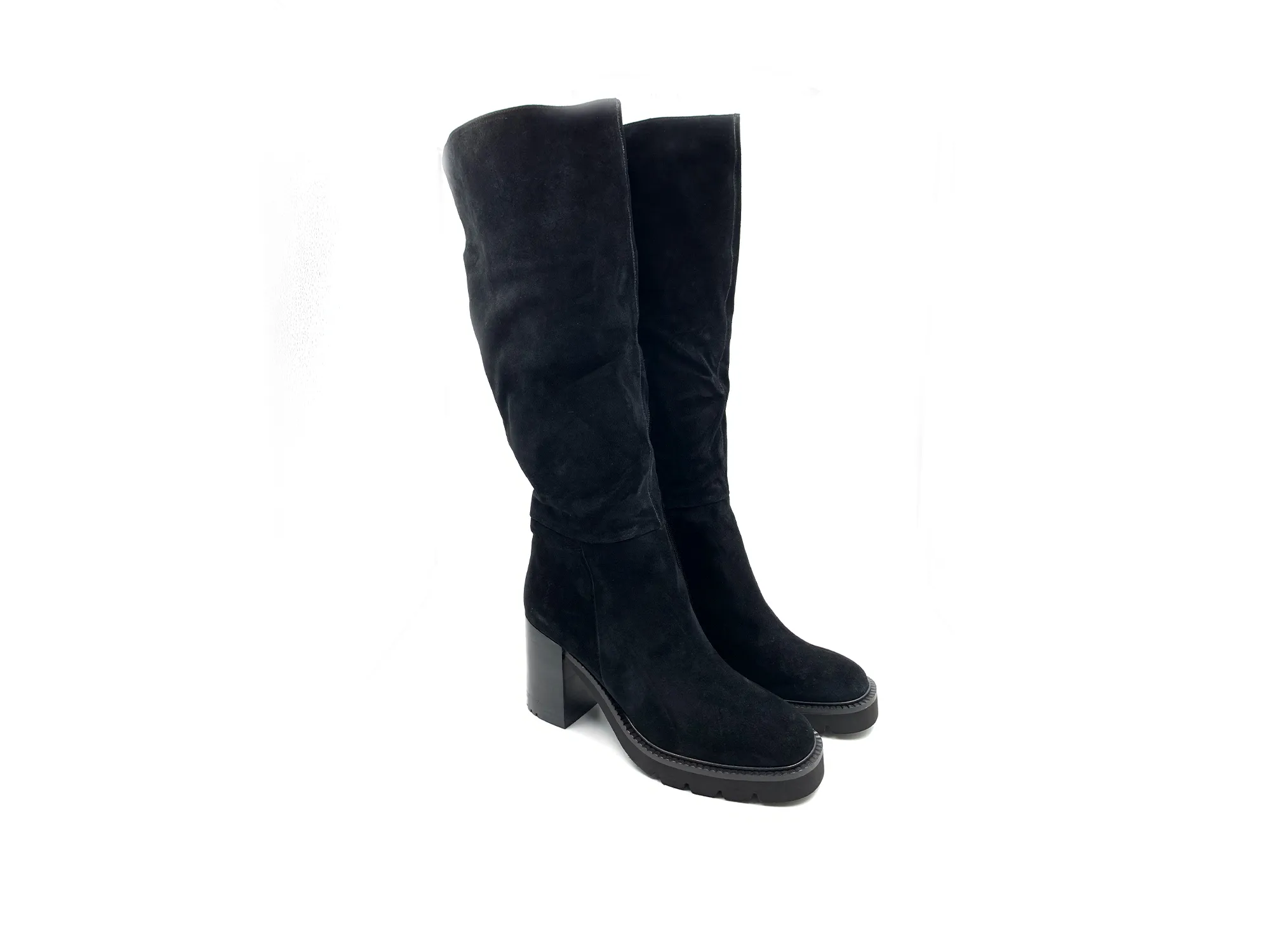 Alma En Pena I22bl2056 Bota CaÑa Alta Serraje Piel Negro Mujer