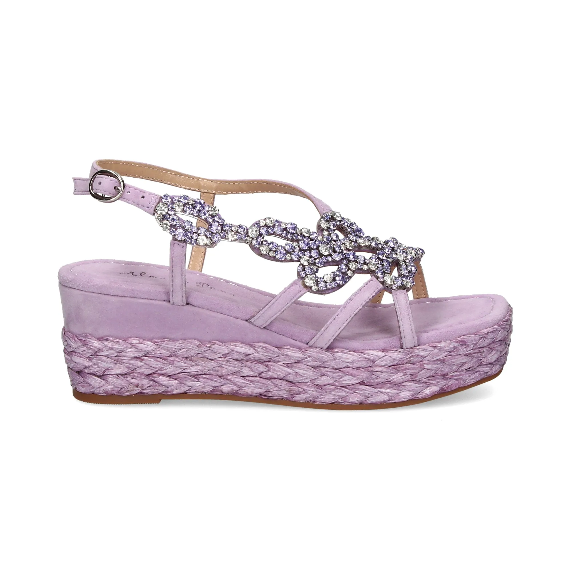ALMA EN PENA Sandalias cuña de Mujer LILA
