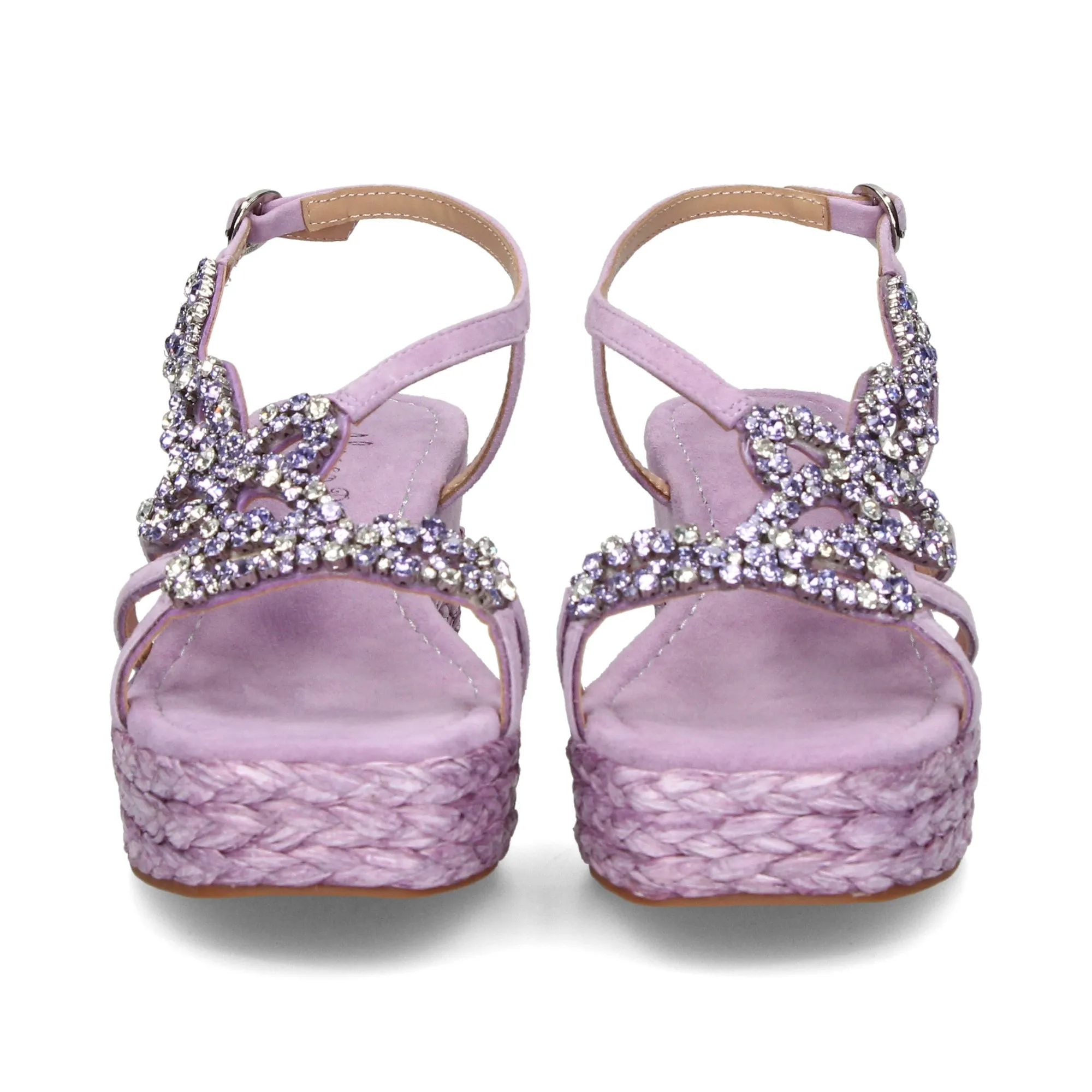 ALMA EN PENA Sandalias cuña de Mujer LILA