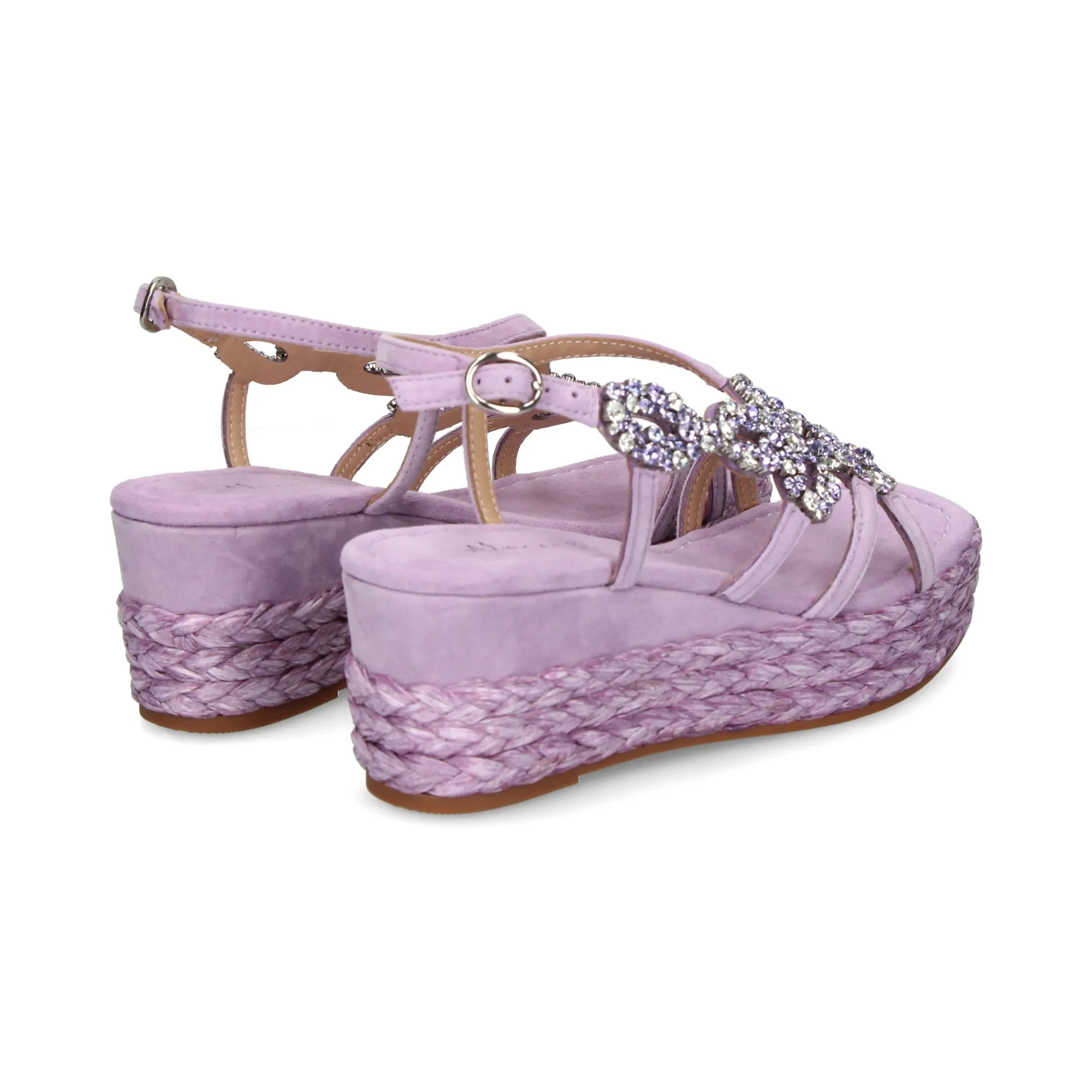 ALMA EN PENA Sandalias cuña de Mujer LILA