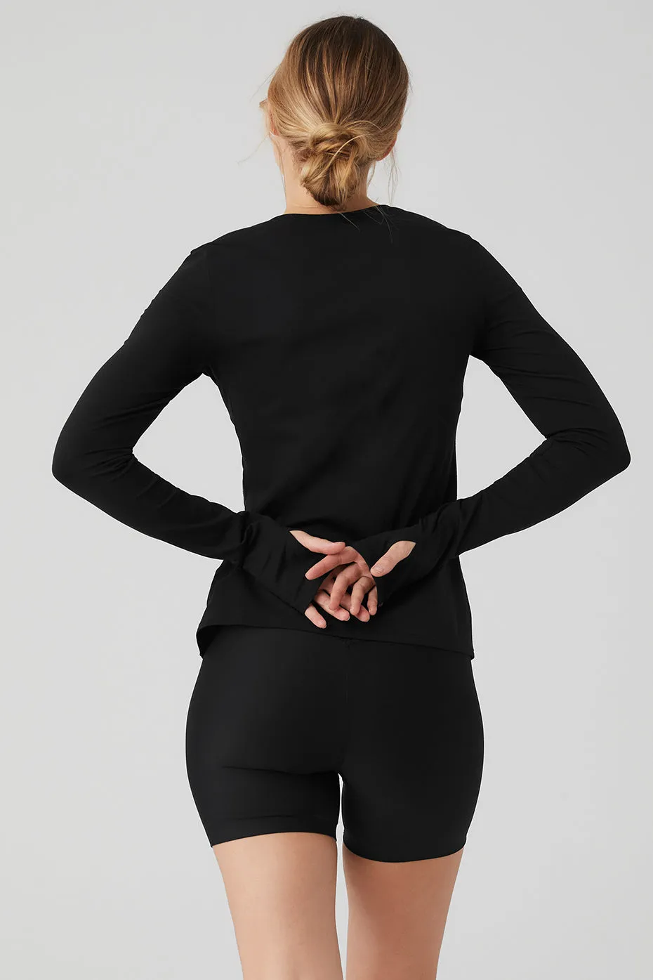 ALOSOFT FINESSE LONG SLEEVE  BLACK
