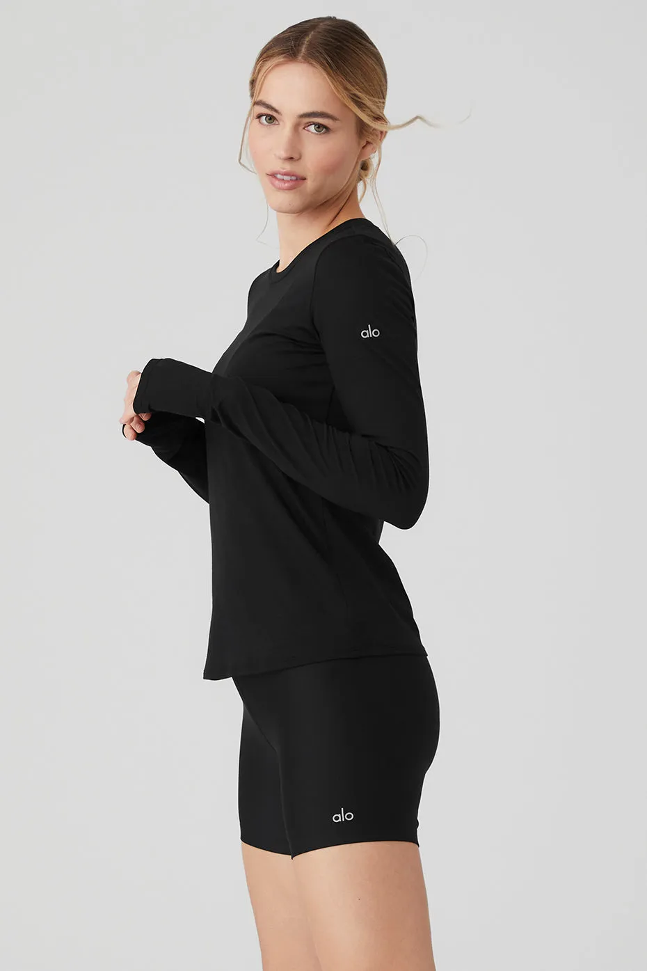ALOSOFT FINESSE LONG SLEEVE  BLACK