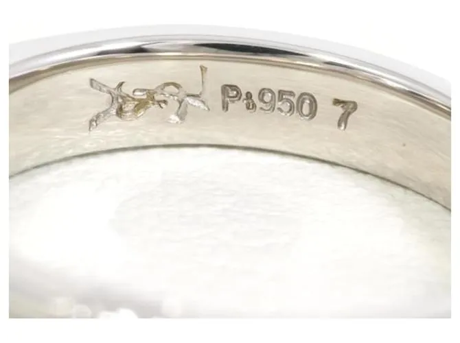 Anillo de Platino 950 Yves Saint Laurent 
