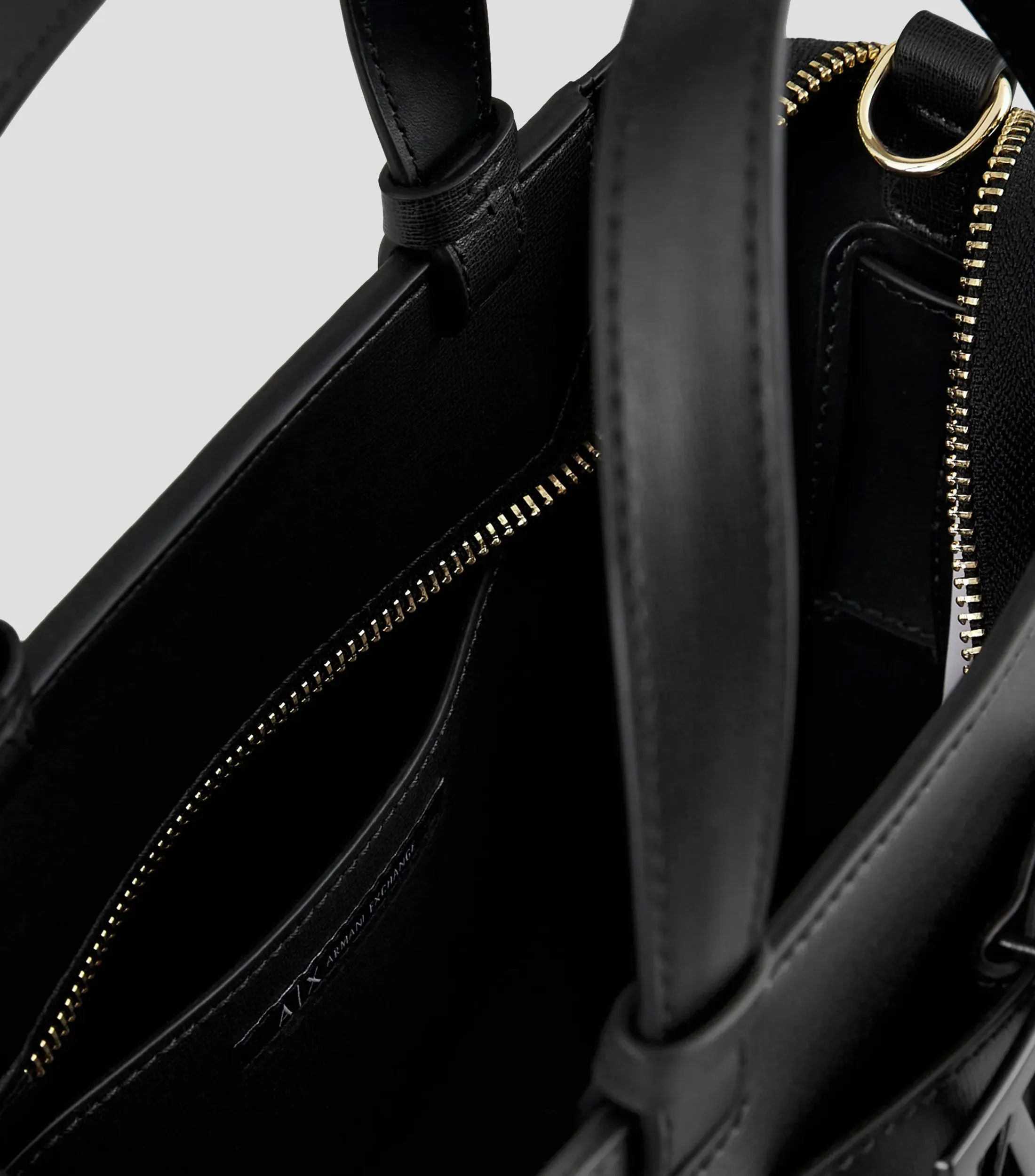 Armani Exchange Bolso Tote negro liso Mujer