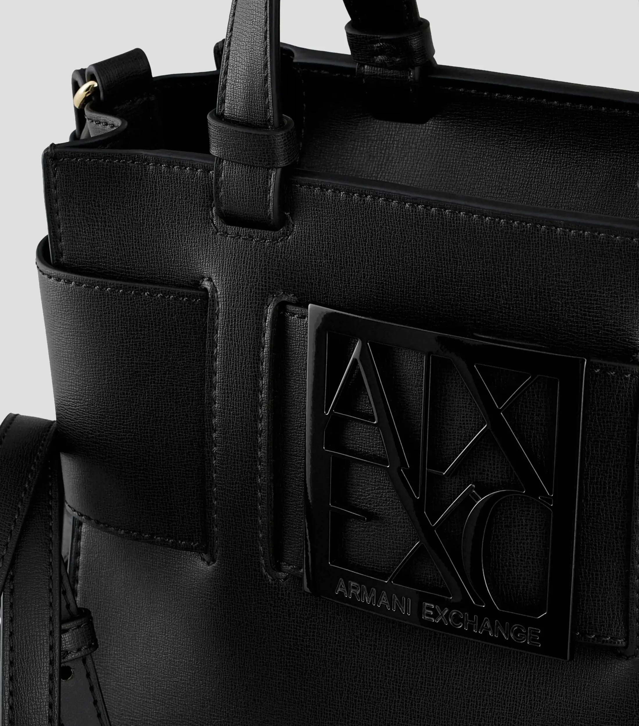 Armani Exchange Bolso Tote negro liso Mujer