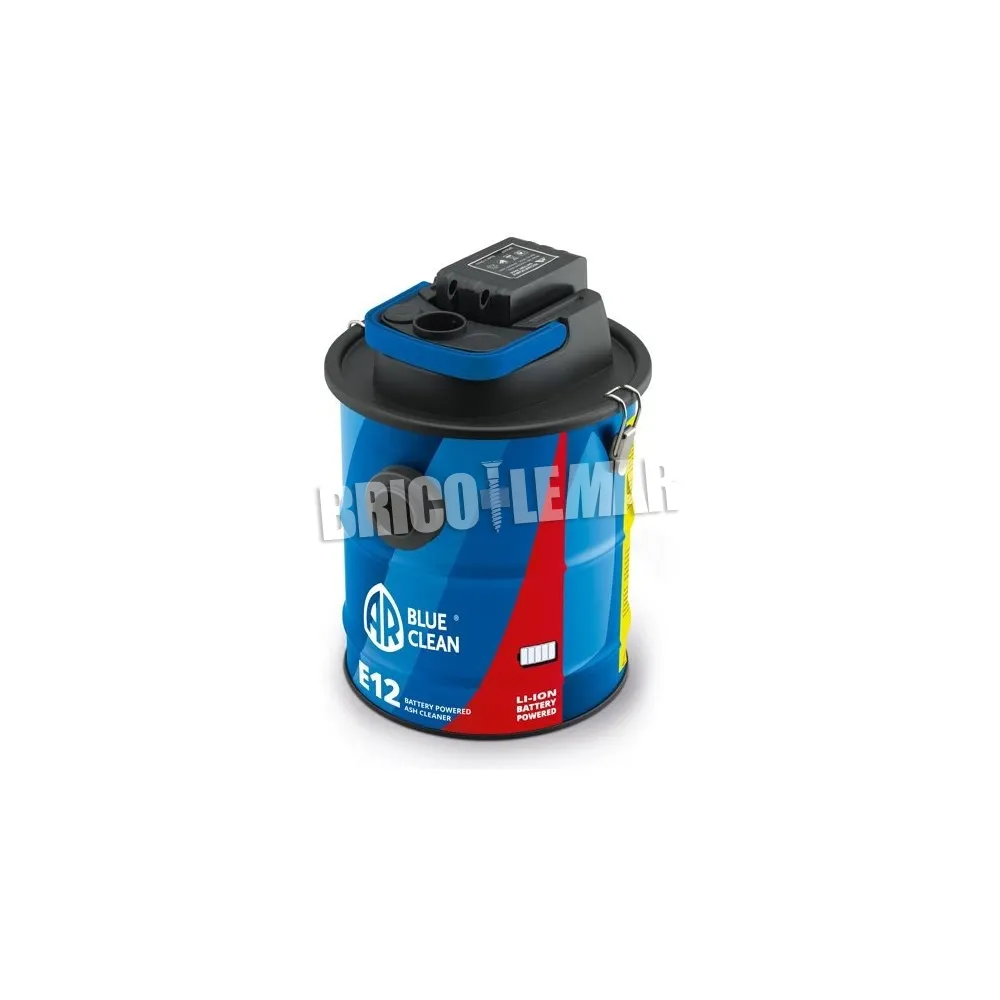 Aspirador de cenizas a batería 110W 18V 2Ah 12L E12B AR Blue Clean
