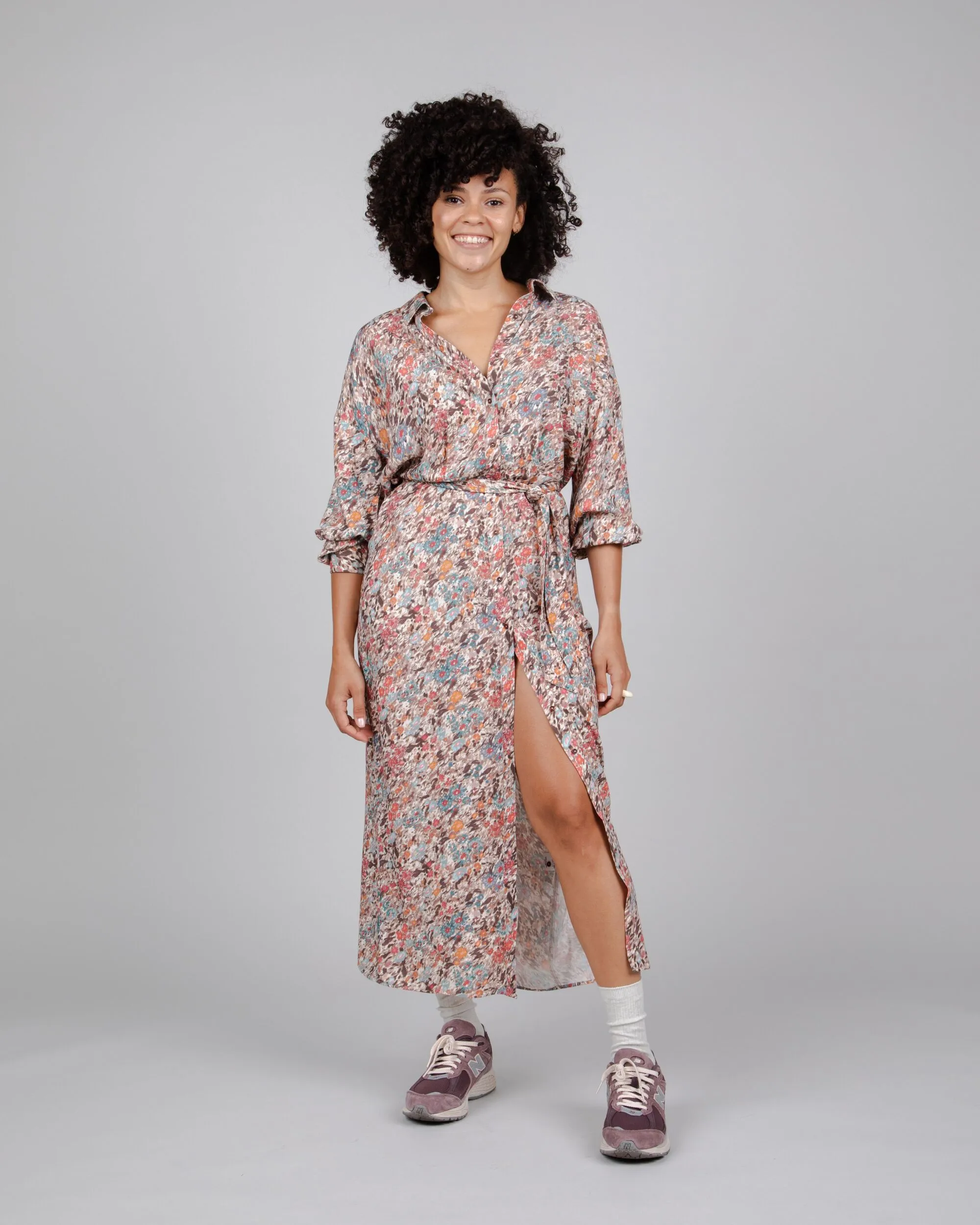 Aster Long Dress Brown