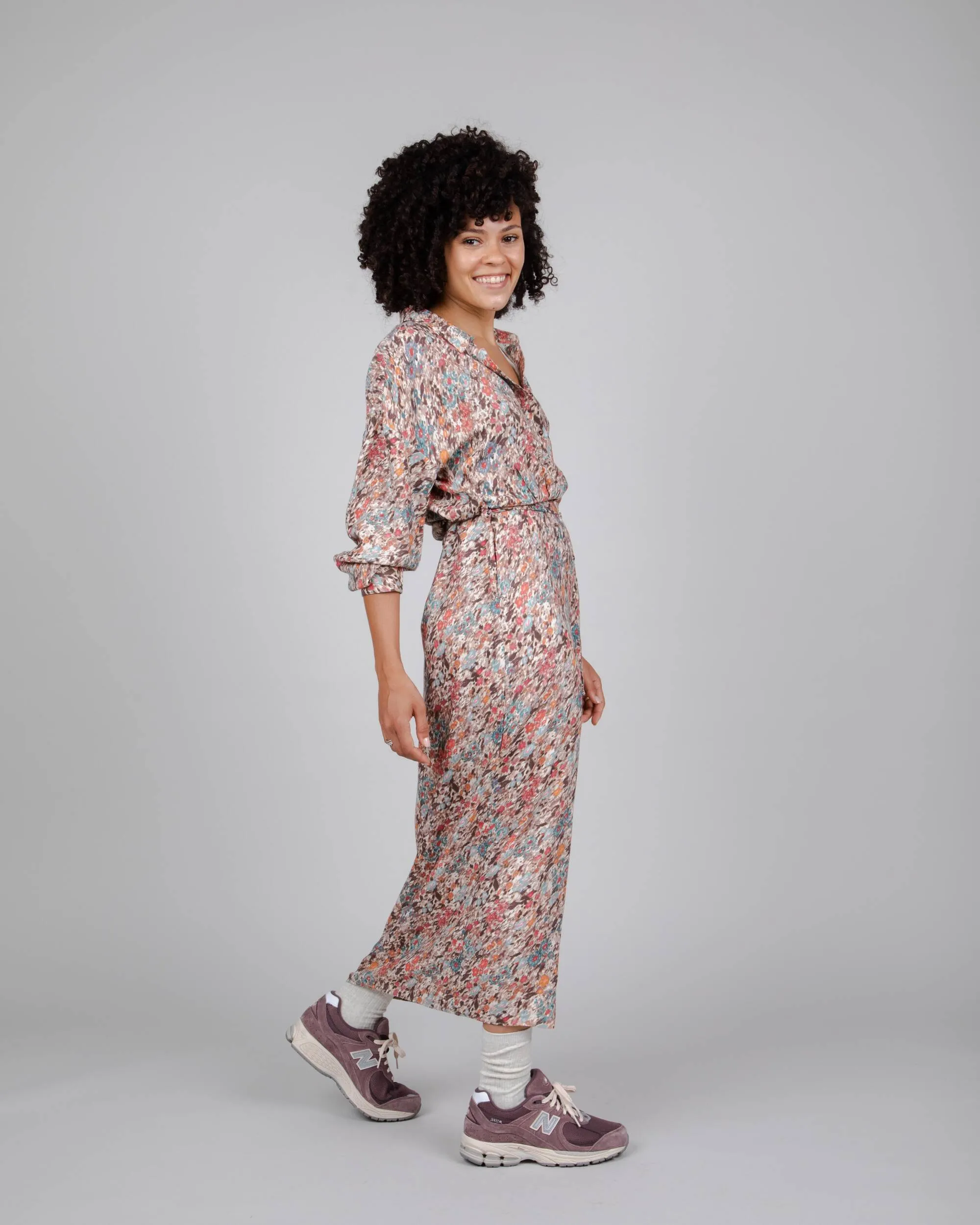 Aster Long Dress Brown