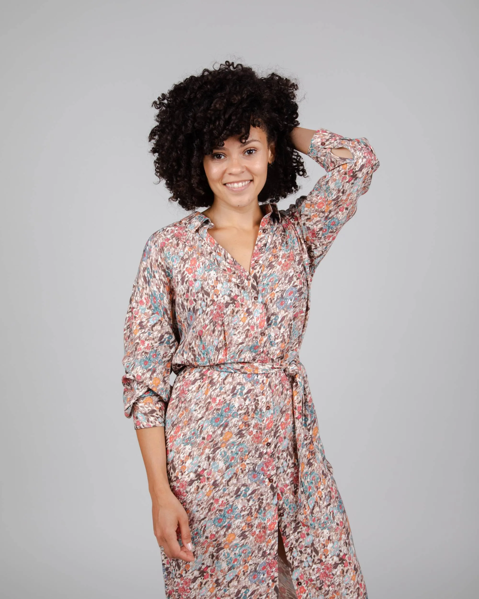 Aster Long Dress Brown