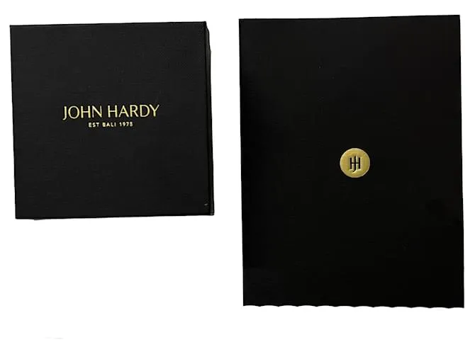 Autre Marque Anillo con borde de cuchillo de cadena clásica de John Hardy en plata de ley 