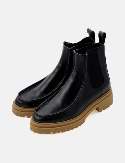 Ba&Sh Bota negra plataforma