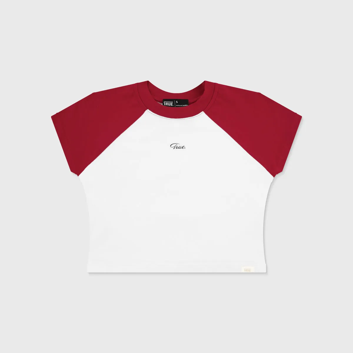 BABY TEE MANGA RANGLAN HOFT  ROJA