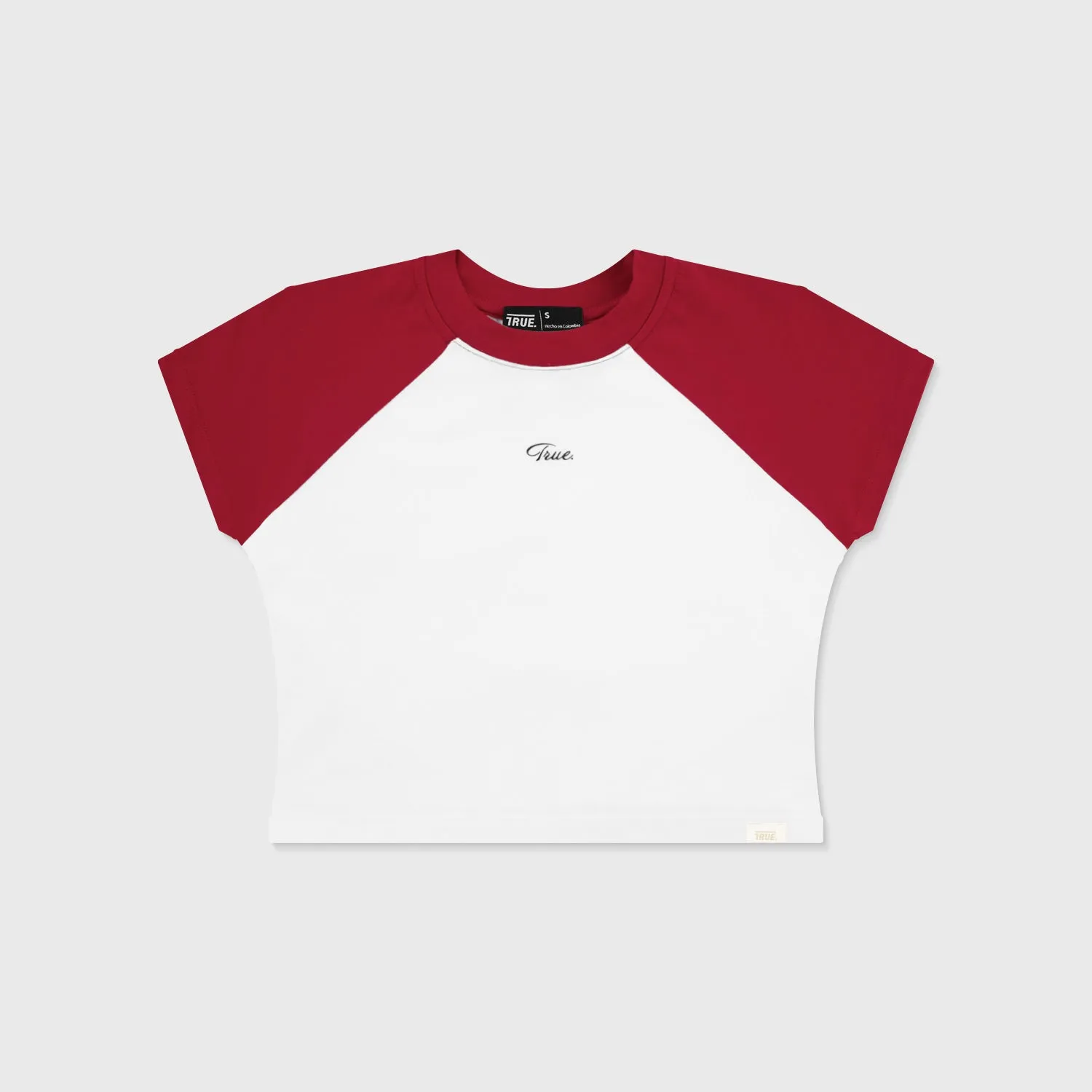 BABY TEE MANGA RANGLAN HOFT  ROJA