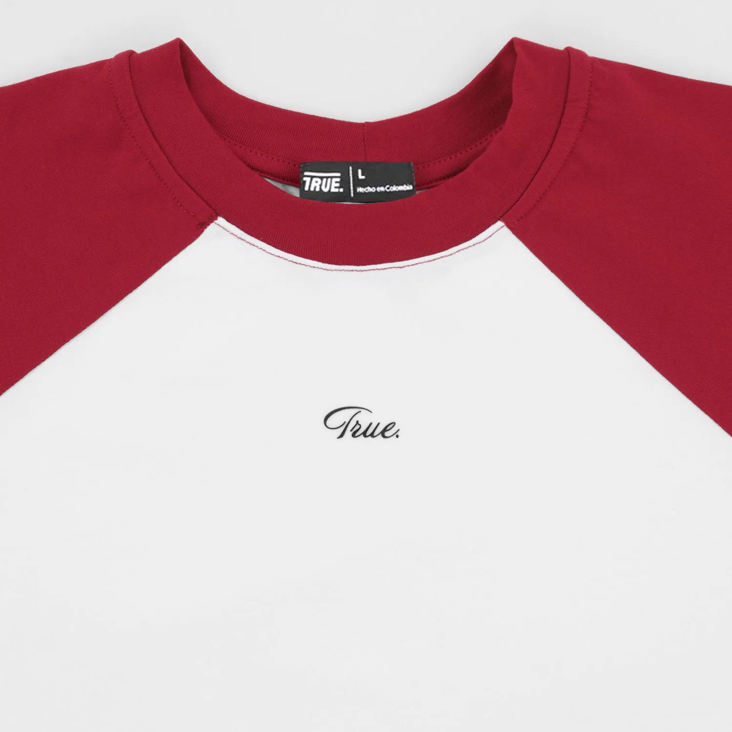 BABY TEE MANGA RANGLAN HOFT  ROJA