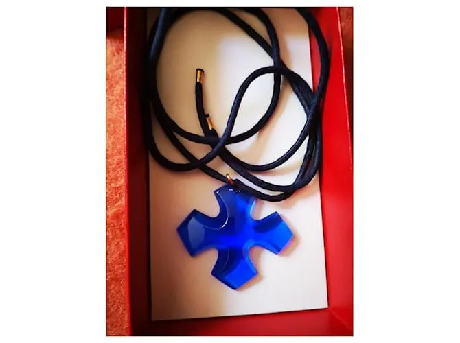 Baccarat cruz occitana azul zafiro Azul oscuro 