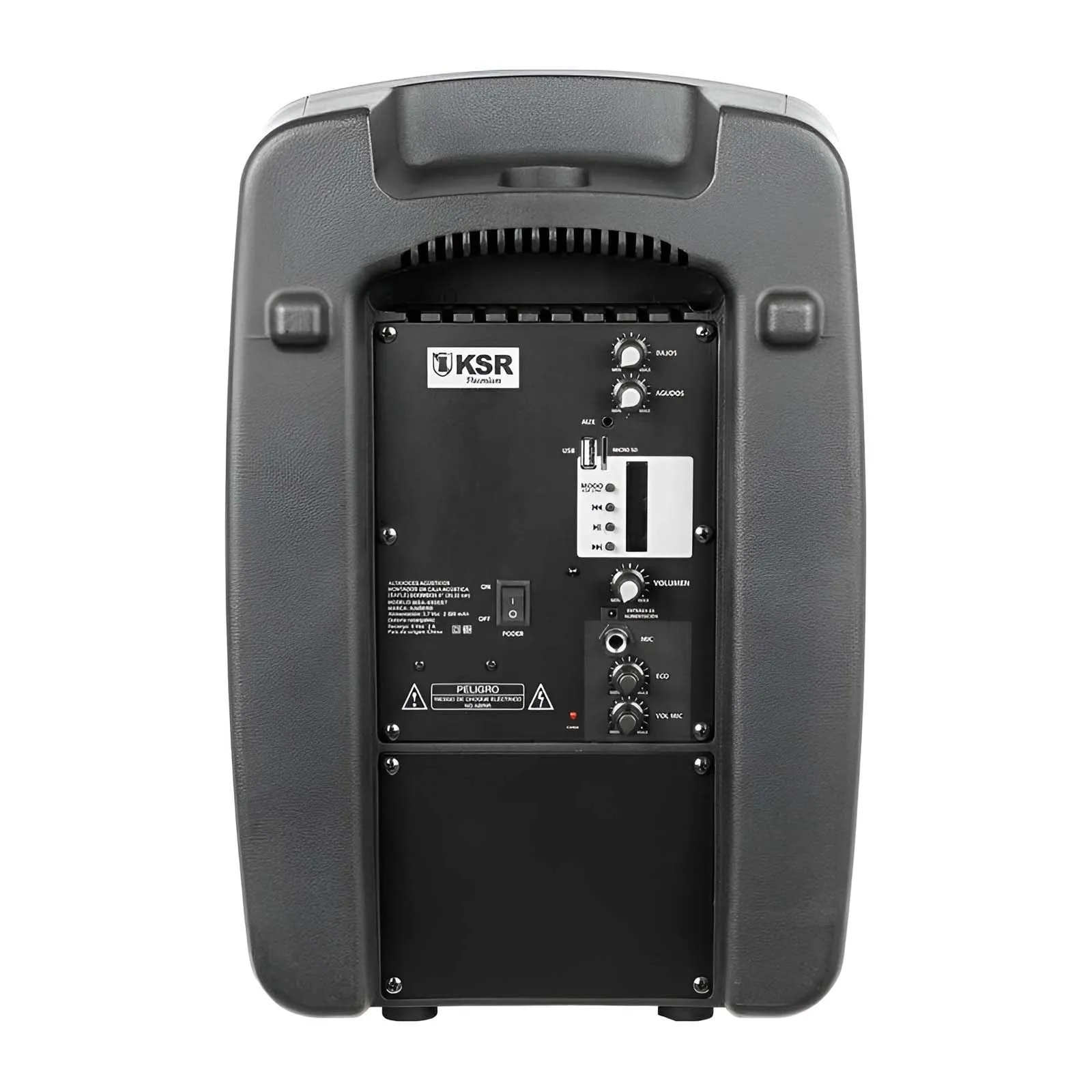BAFLE PROFESIONAL RECARGABLE KSR 8 PULGADAS CON MICRóFONO MSA9908BT