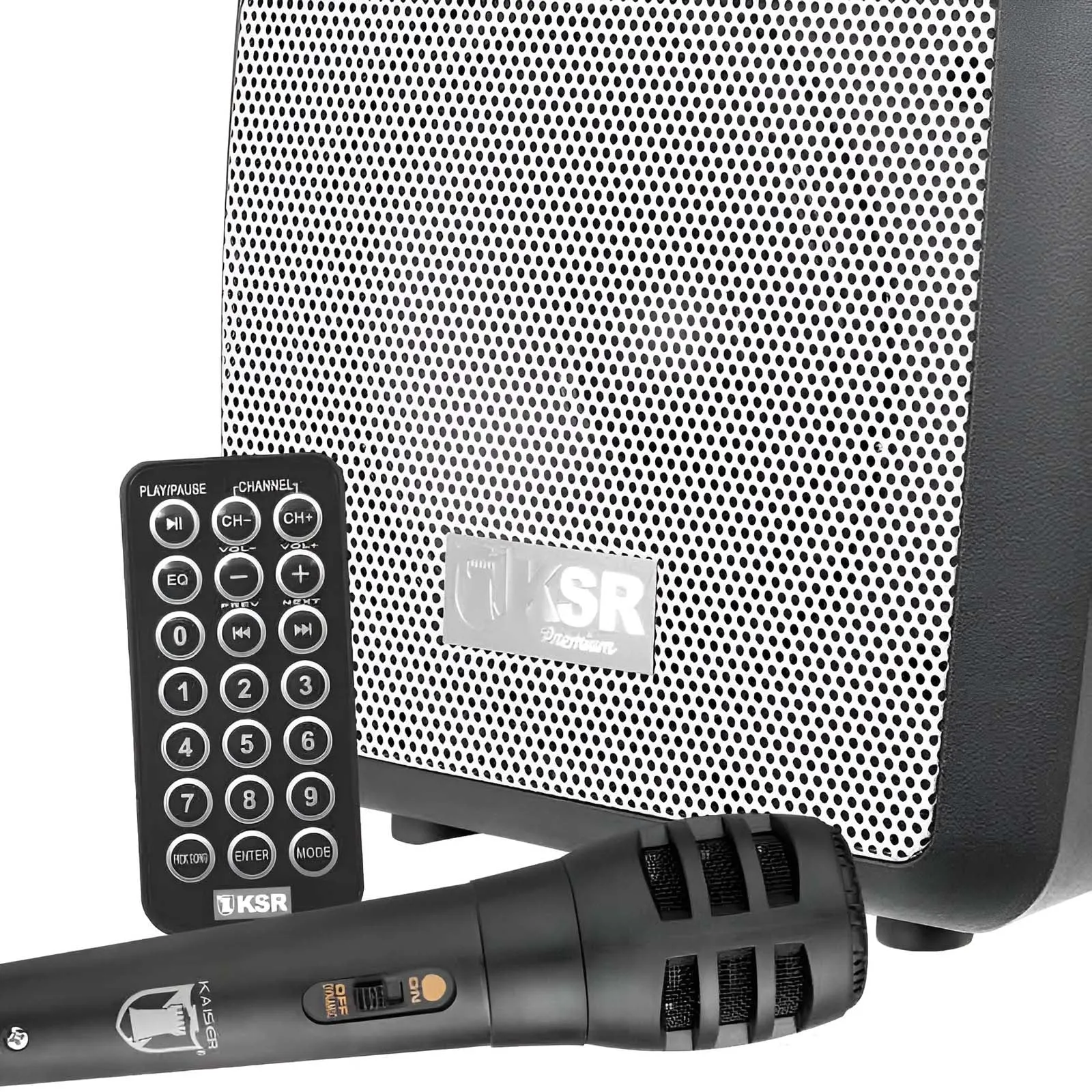 BAFLE PROFESIONAL RECARGABLE KSR 8 PULGADAS CON MICRóFONO MSA9908BT