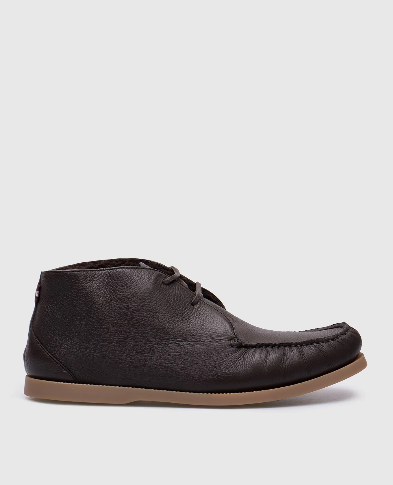 Bally Brown leather deserts on fur
