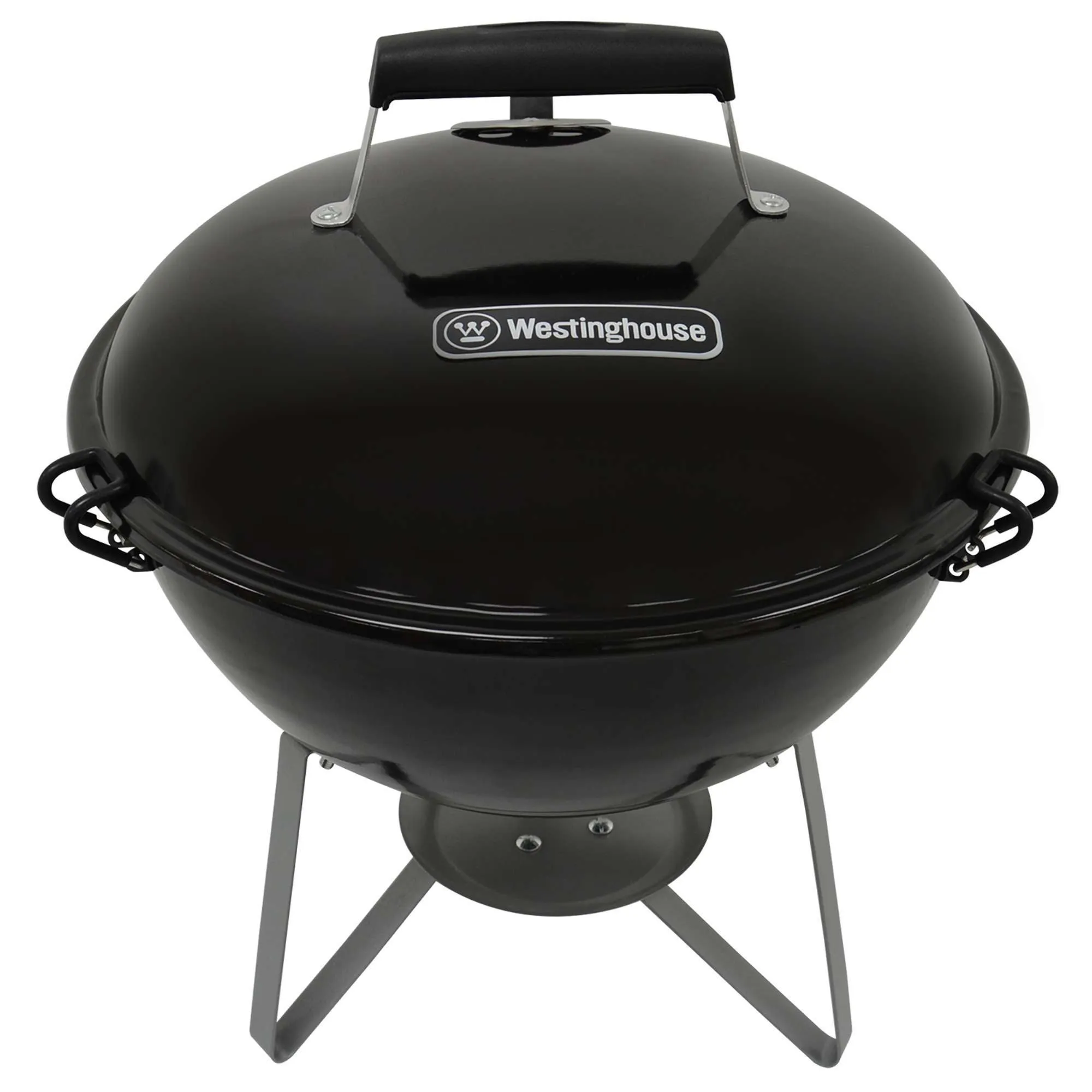 Barbacoa Portátil 14 Pulgadas Carbón con Tapa para Mesa