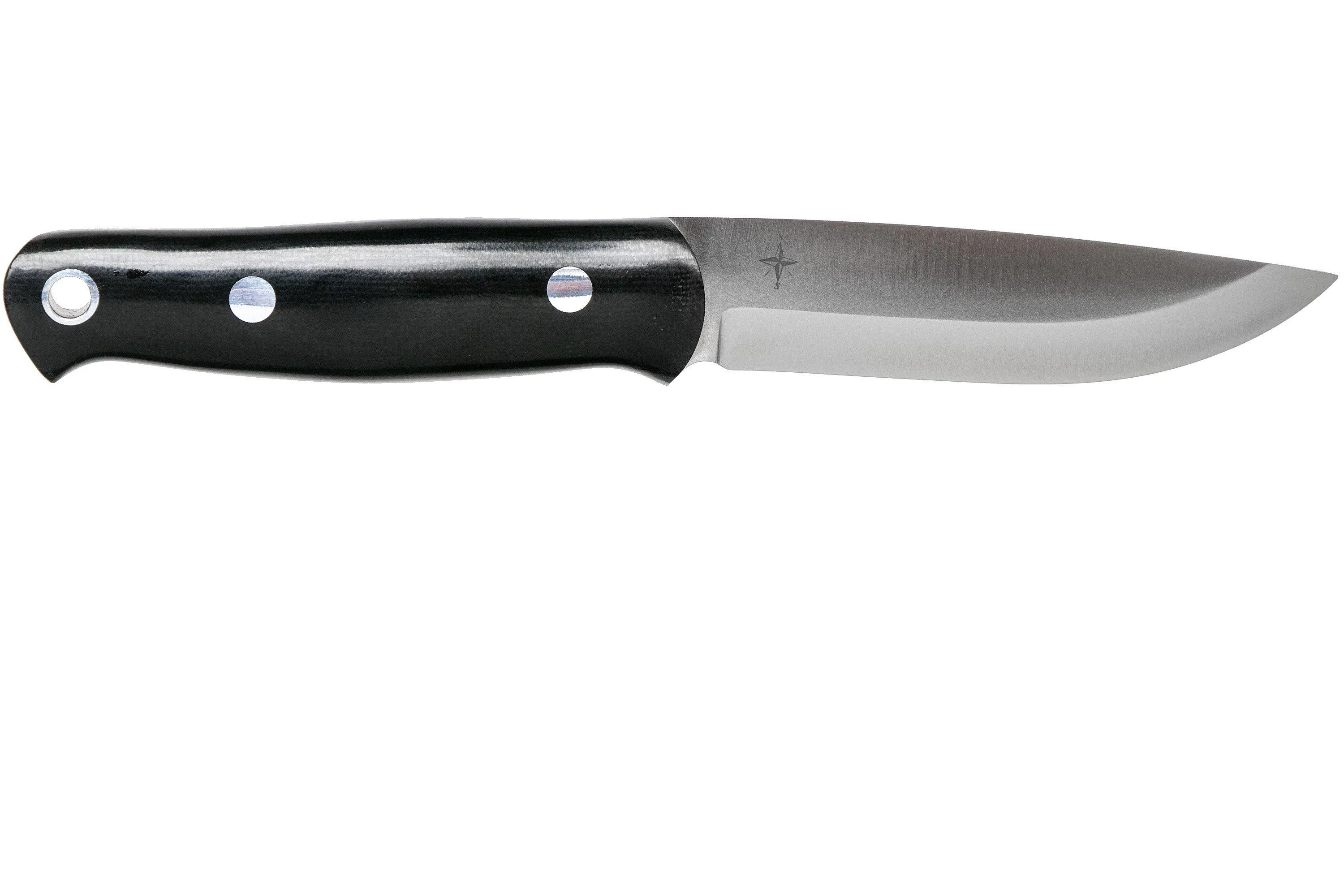 Bark River bushcrafter II CPM 3V, Black Canvas Micarta