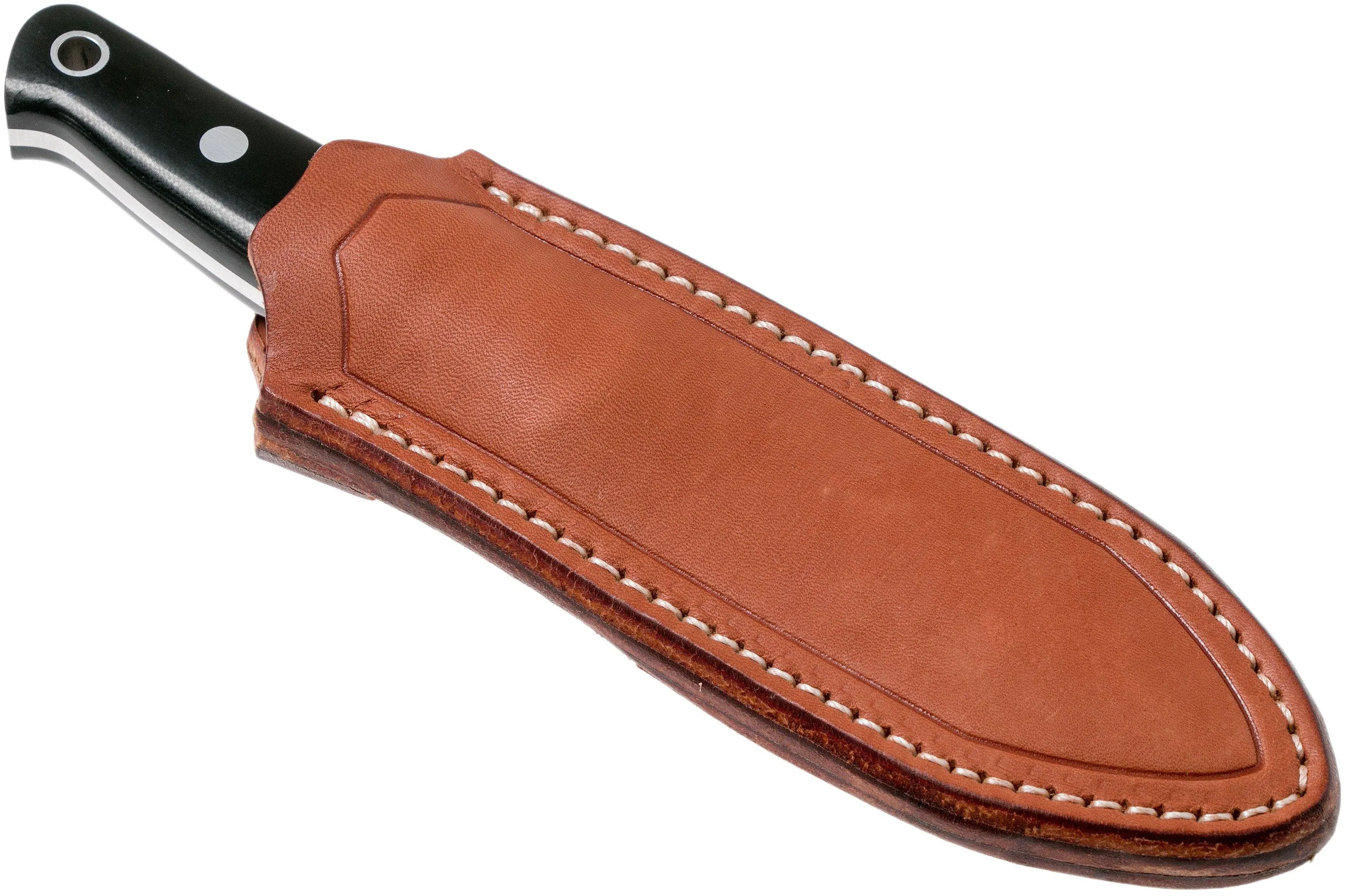 Bark River bushcrafter II CPM 3V, Black Canvas Micarta