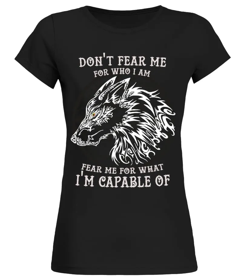 Battle wolf tattoo Camiseta cuello redondo Mujer
