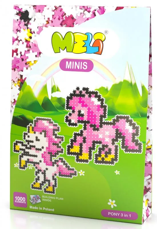 Bloques Meli · Mini Tematic 3 en 1 Poni