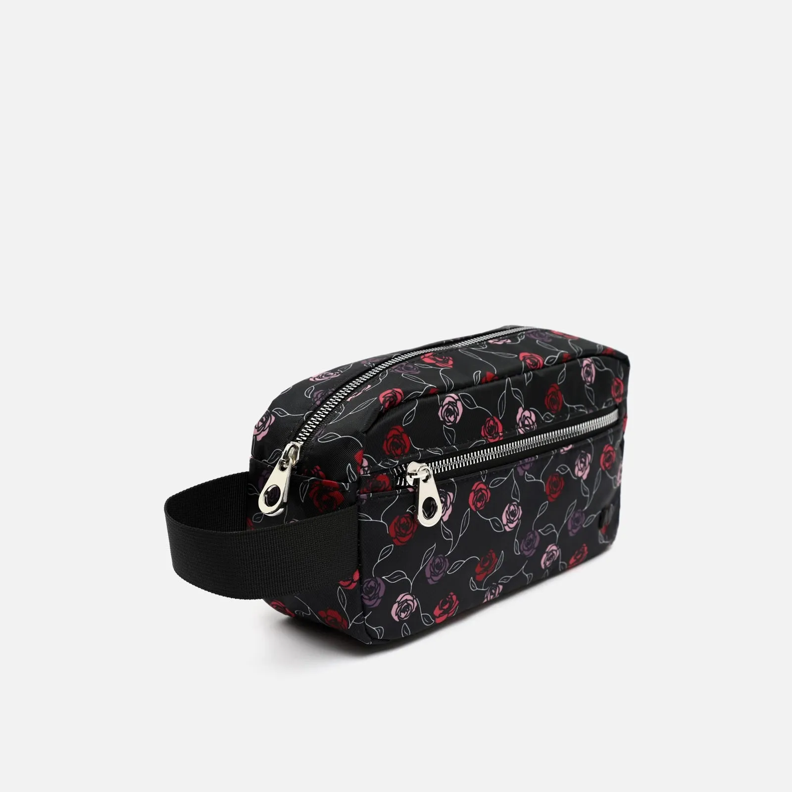 Blush neceser estampado con asa de mano