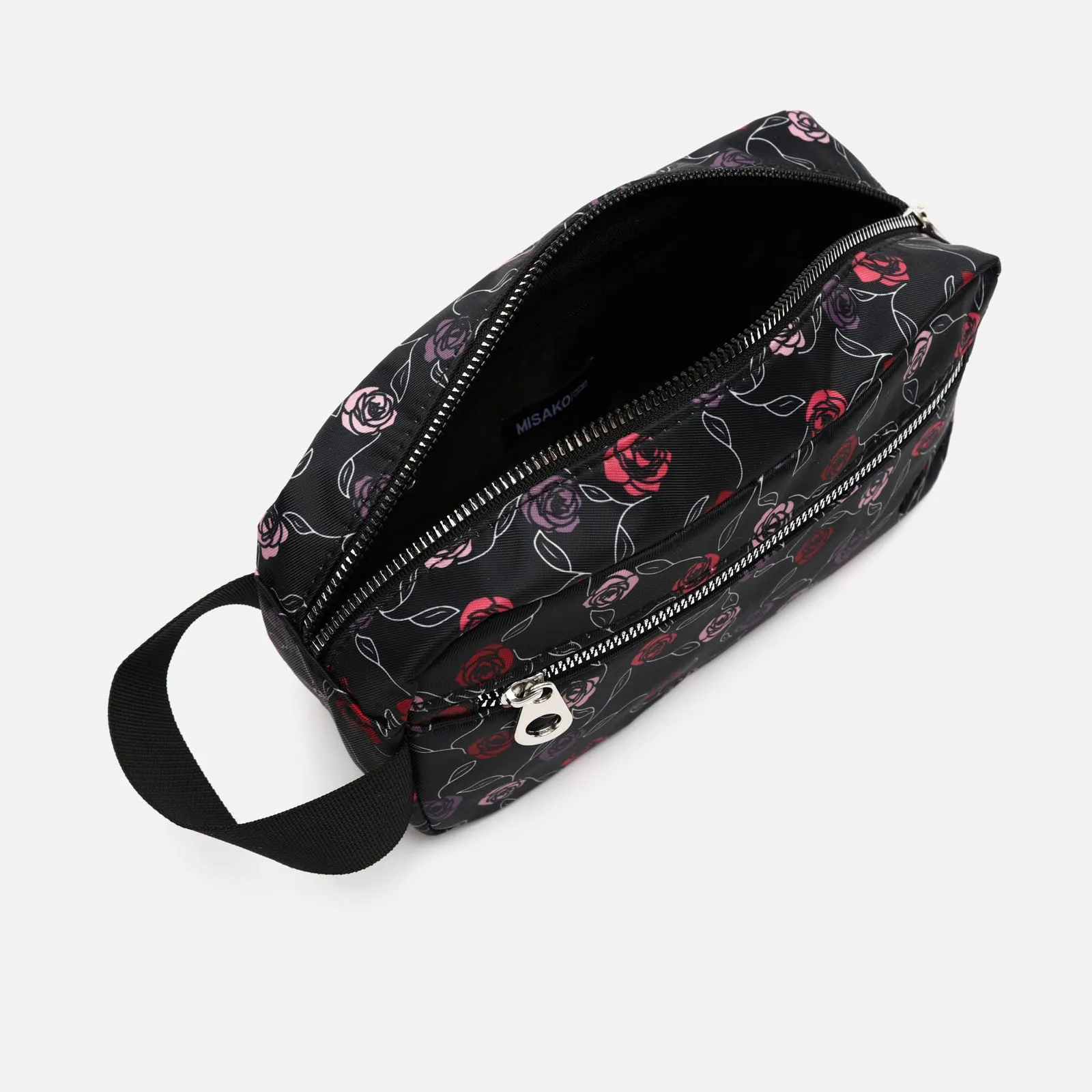 Blush neceser estampado con asa de mano