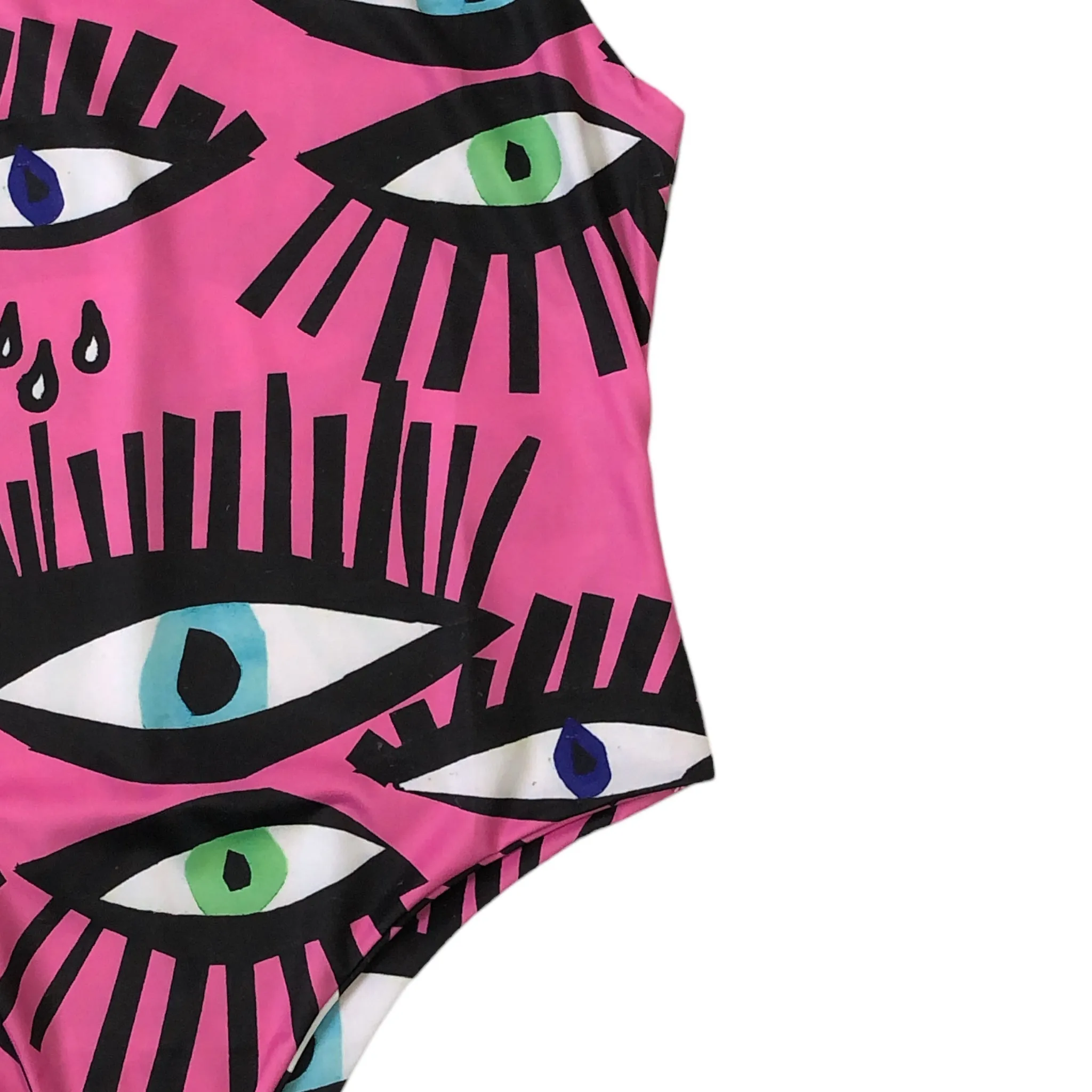 Body Fucsia Estampado Ojos LC