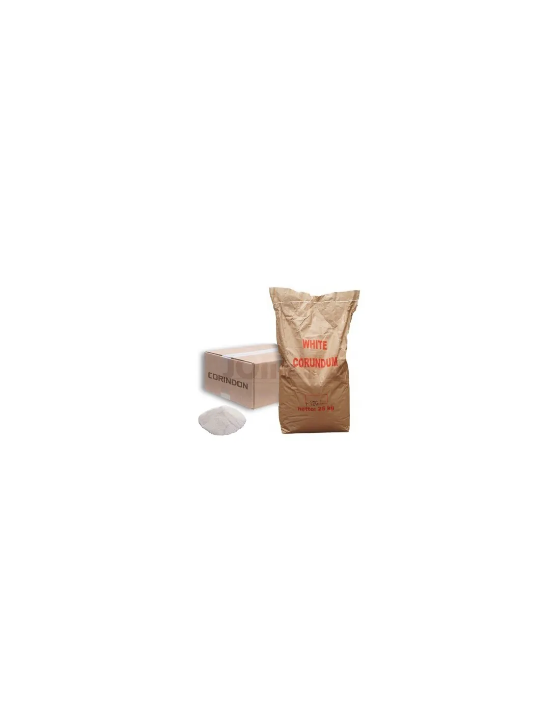 BOLSA DE DE CORINDON BLANCO 60, 0,212 – 0,30mm gramo fino para chorreadora arena, 25 KILOS