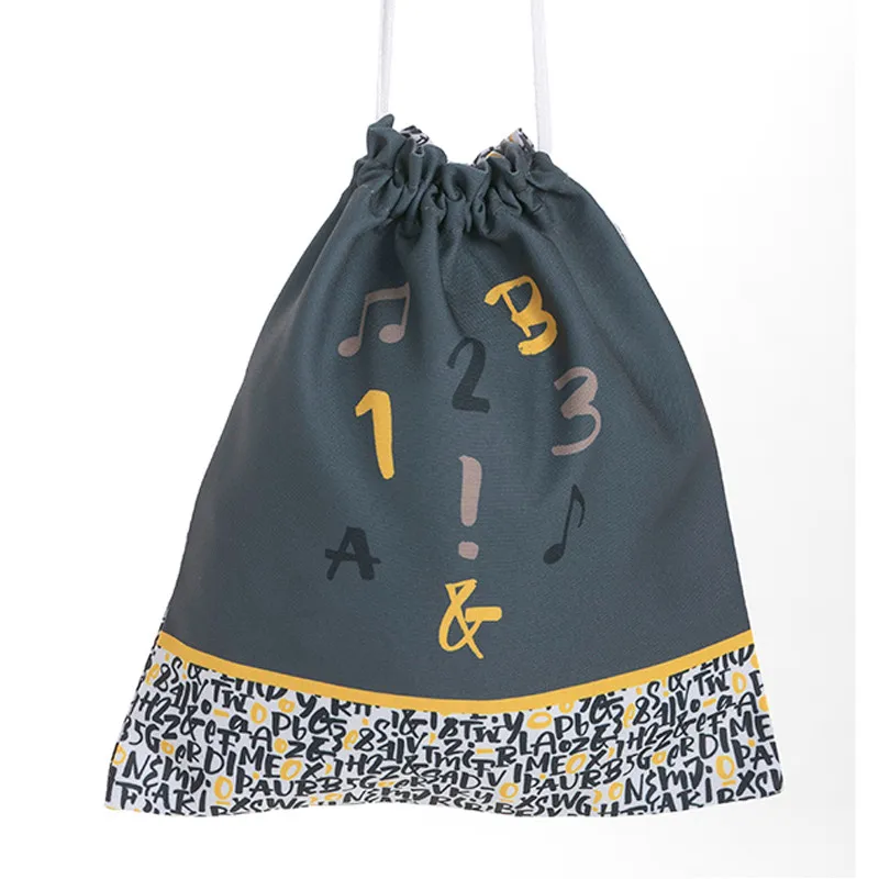 BOLSA DE ROPA MERIENDA NOTAS MUSICALES  DYNEKE