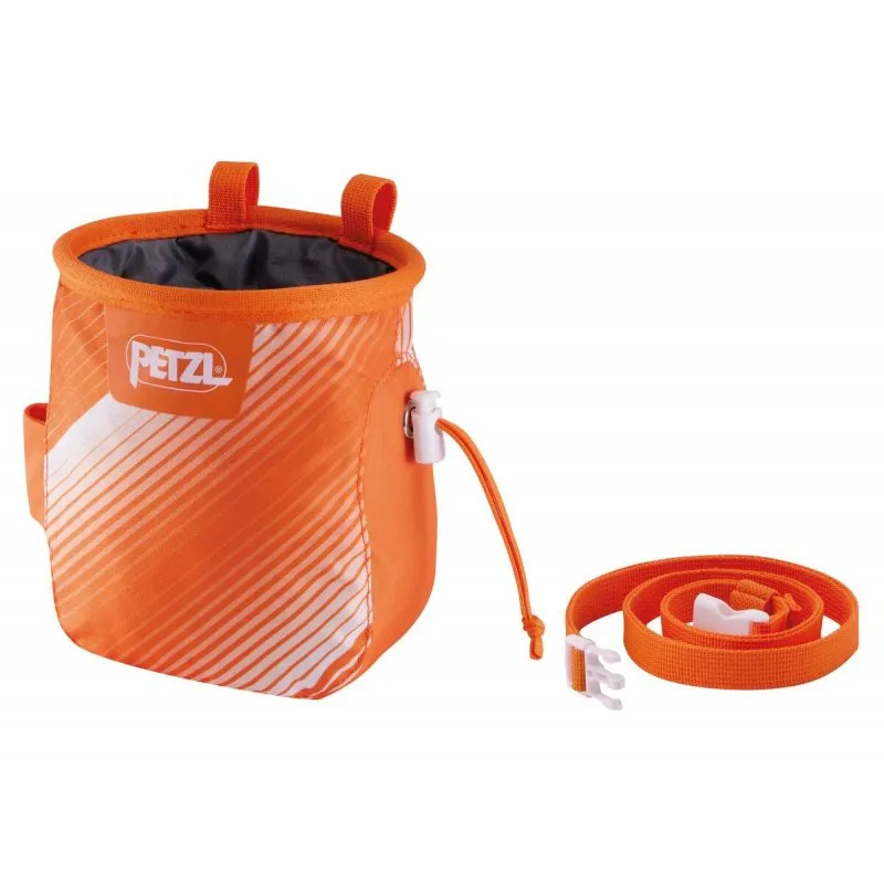 Bolsa de tiza PETZL SAKA (NARANJA/BLANCO)