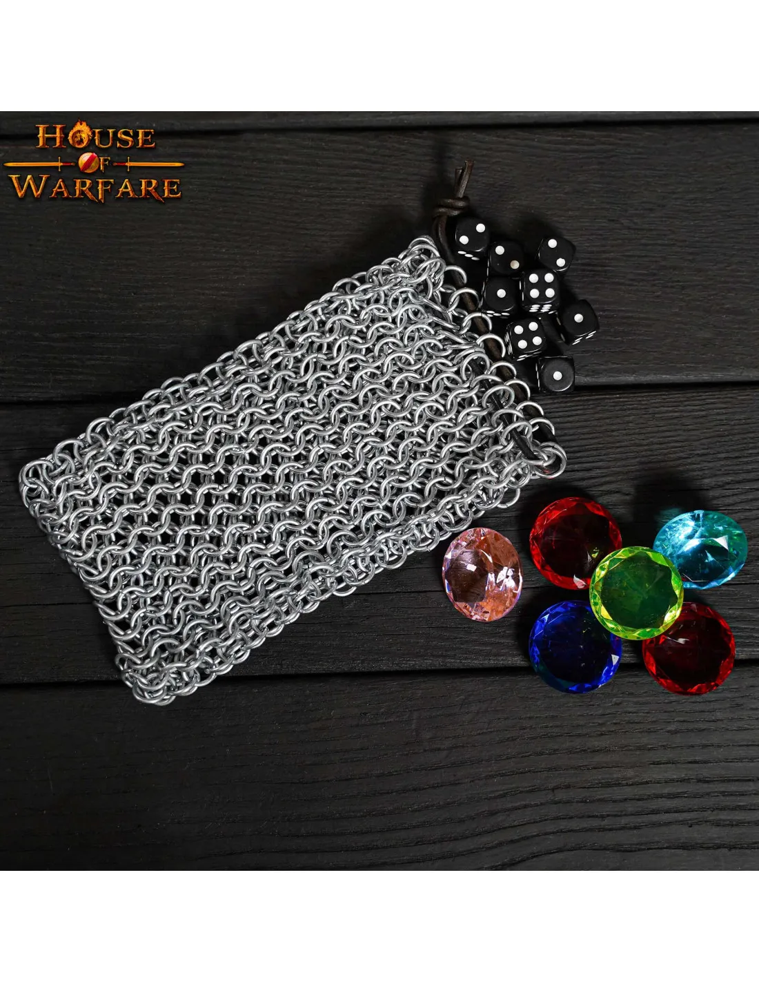 Bolsa medieval de cota de malla (15,2x10,1 cm.)