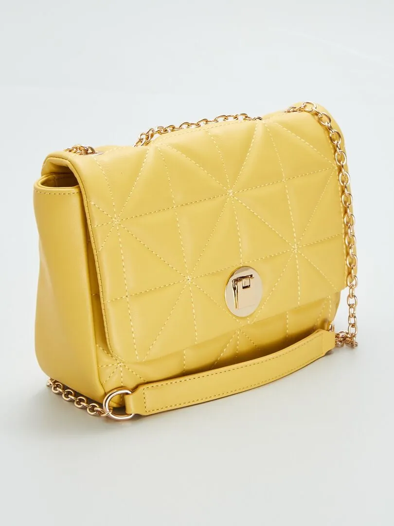 BOLSO BANDOLERA DE EFECTO ACOLCHADO  NARANJA
