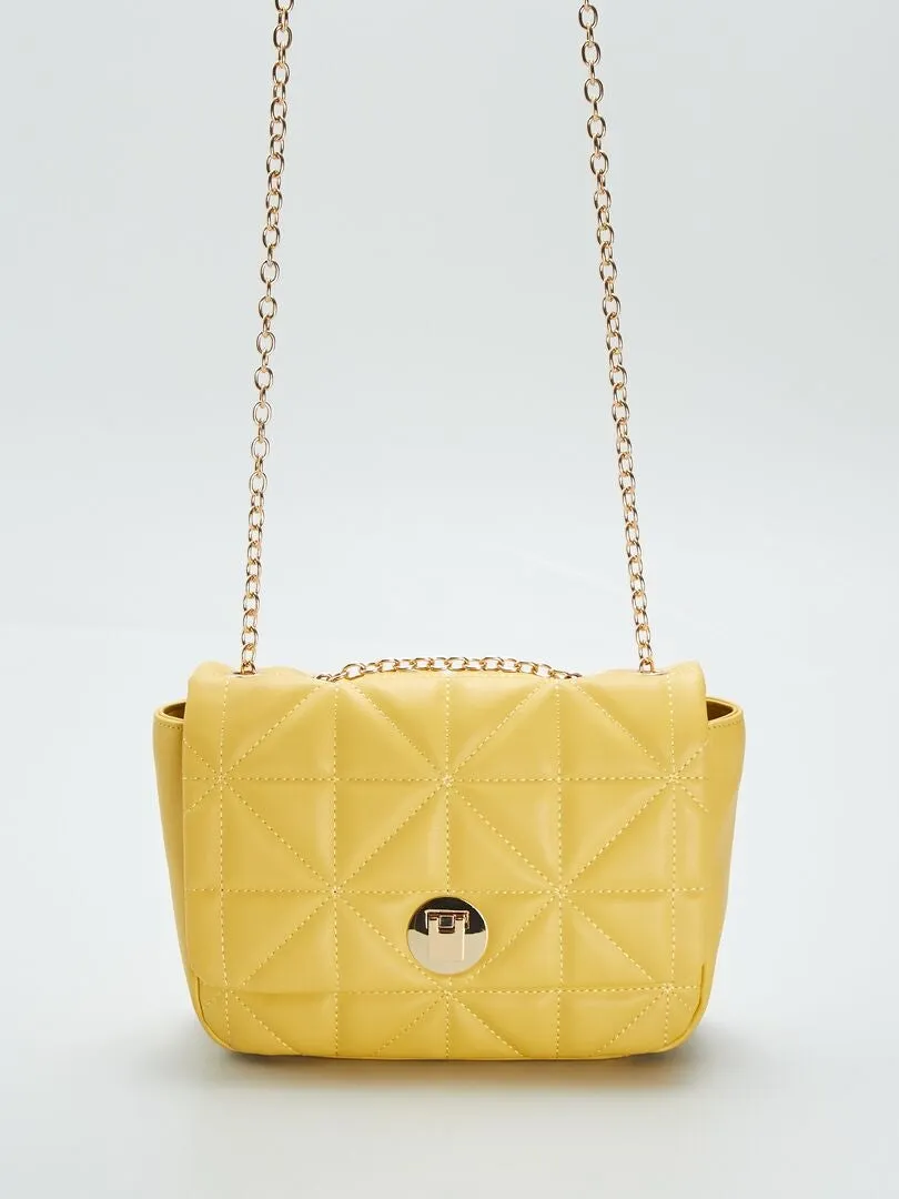 BOLSO BANDOLERA DE EFECTO ACOLCHADO  NARANJA