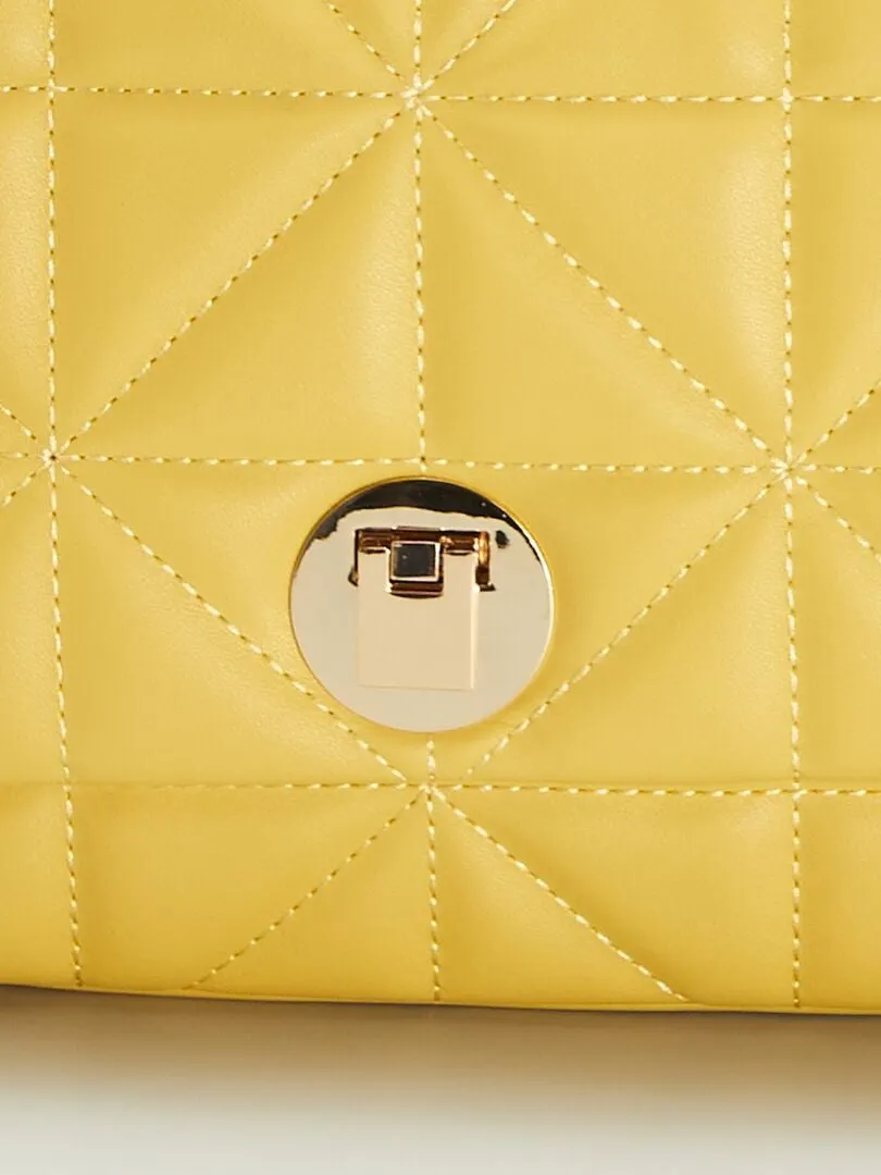 BOLSO BANDOLERA DE EFECTO ACOLCHADO  NARANJA