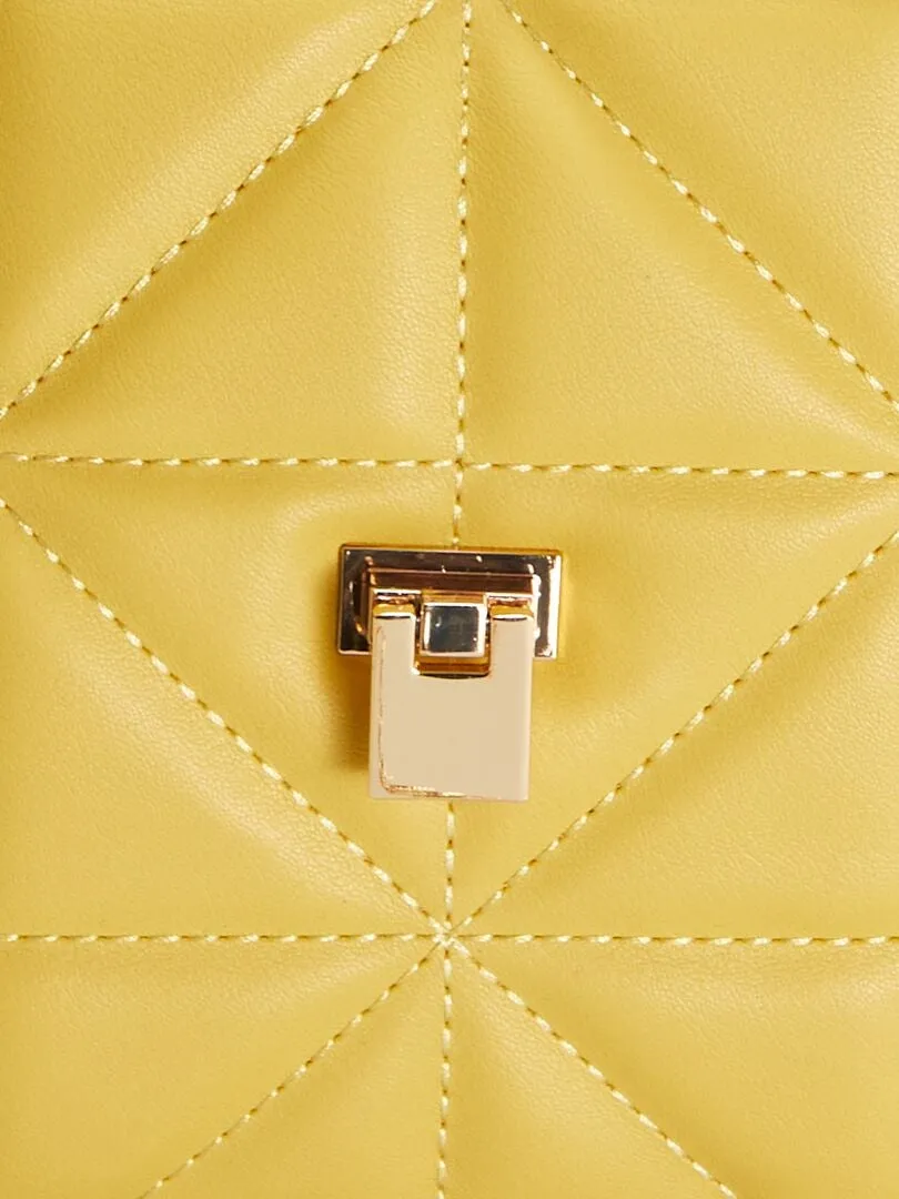 BOLSO BANDOLERA DE EFECTO ACOLCHADO  NARANJA