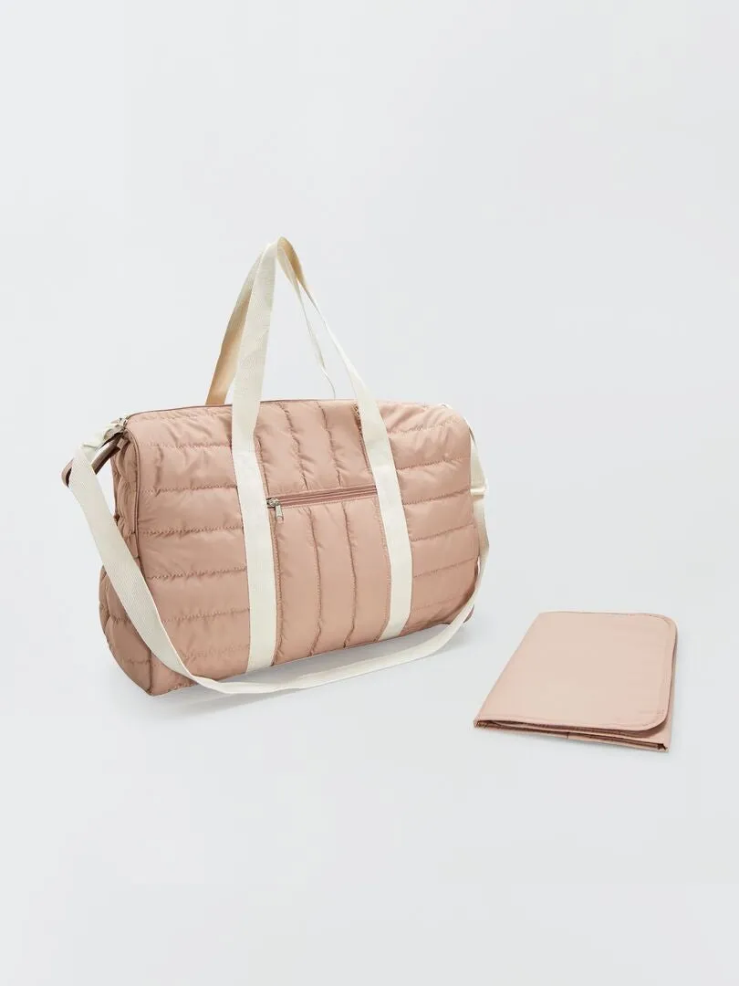 BOLSO CON COLCHóN CAMBIADOR  BEIGE