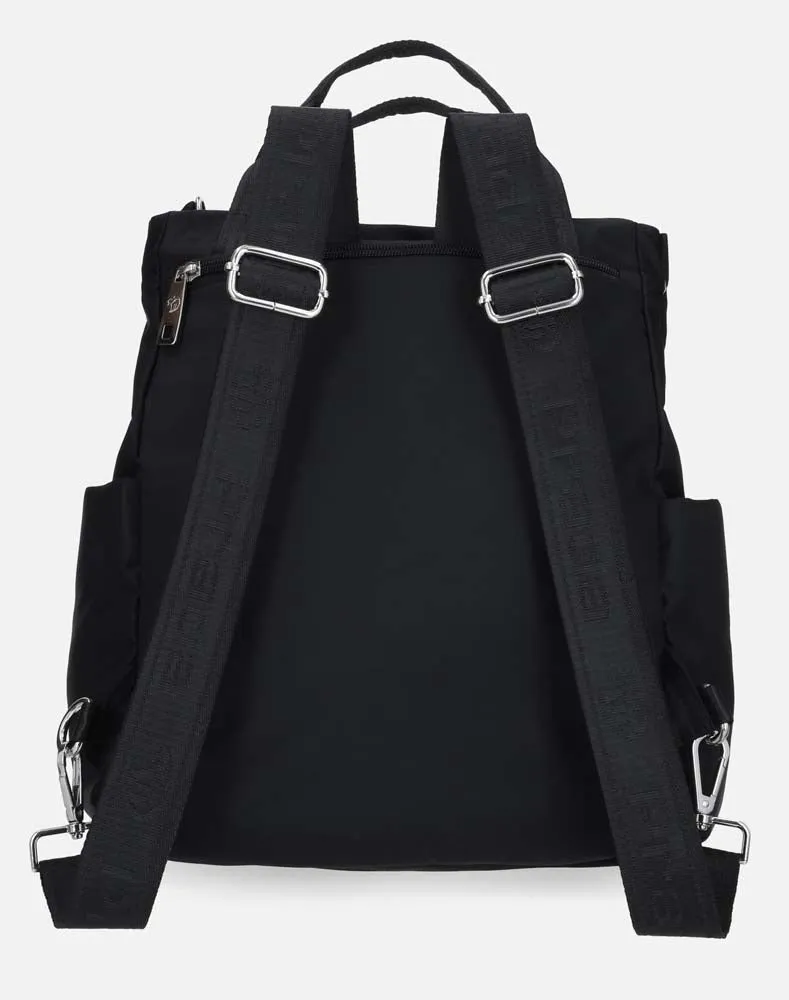 Bolso en textil color negro unisex